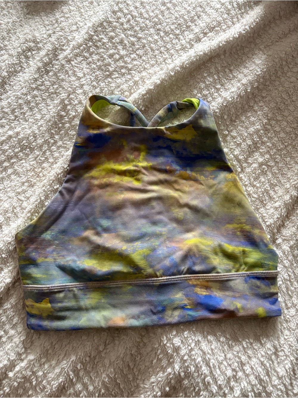 Lululemon Multi-Color Tie-Dye High Neck Sports Bra
